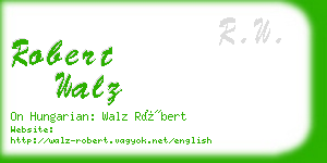 robert walz business card